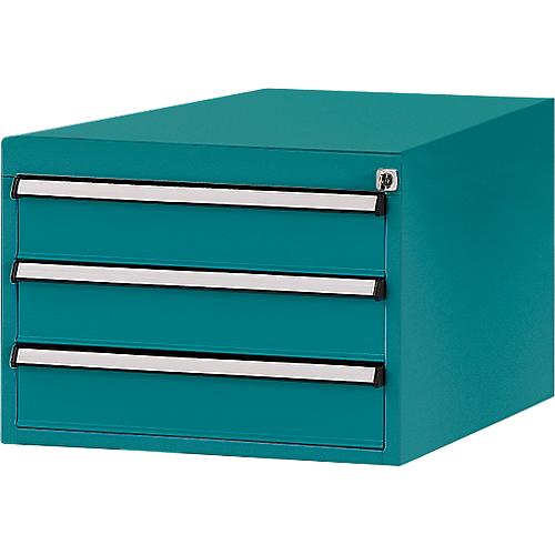 Manuflex Schubladen-Unterbau, für T 1000 mm, wasserblau