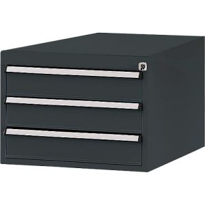 Manuflex Schubladen-Unterbau, für T 800 mm, anthrazit Manuflex Schubladen-Unterbau, für T 800 mm, anthrazit