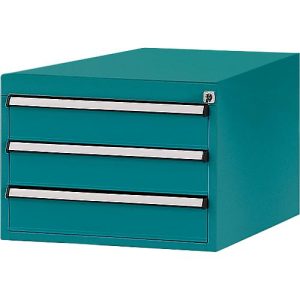 Manuflex Schubladen-Unterbau, für T 800 mm, wasserblau Manuflex Schubladen-Unterbau, für T 800 mm, wasserblau