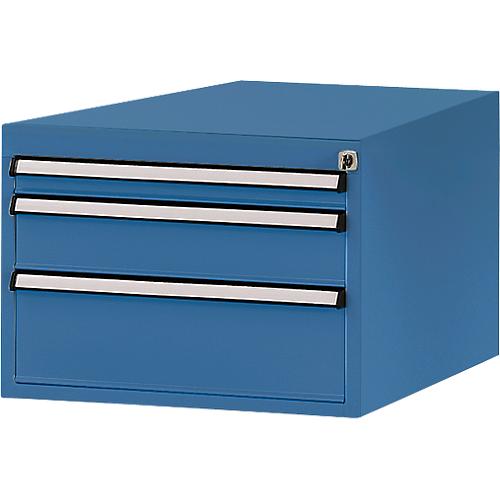 Manuflex Schubladen-Unterbauten, für Werkbank Profi Tiefe 700 mm, brillantblau