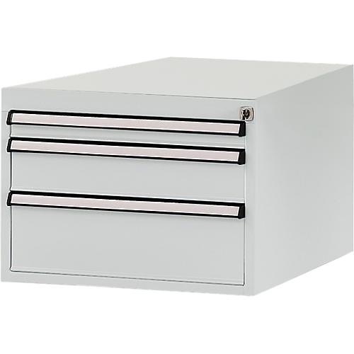 Manuflex Schubladen-Unterbauten, für Werkbank Profi Tiefe 700 mm, lichtgrau