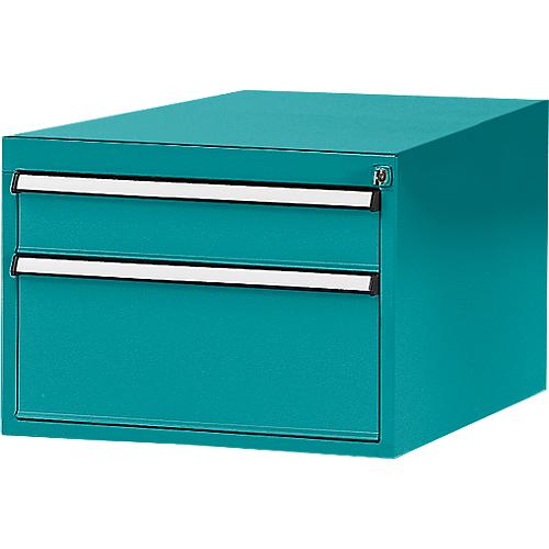 Manuflex Schubladen-Unterbauten, für Werkbank Profi Tiefe 700 mm, wasserblau