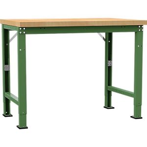 Manuflex Werkbank Profi Spezial, Tischplatte Multiplex, 1250 x 700 mm, resedagrün Manuflex Werkbank Profi Spezial, Tischplatte Multiplex, 1250 x 700 mm, resedagrün