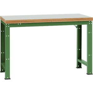 Manuflex Werkbank Profi Standard, Tischplatte Kunststoff B 1500 x T 700, resedagrün Manuflex Werkbank Profi Standard, Tischplatte Kunststoff B 1500 x T 700, resedagrün