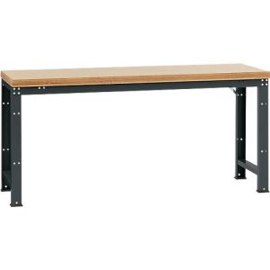 Manuflex Werkbank Profi Standard, Tischplatte Multiplex B 2000 x T 700, anthrazit Manuflex Werkbank Profi Standard, Tischplatte Multiplex B 2000 x T 700, anthrazit