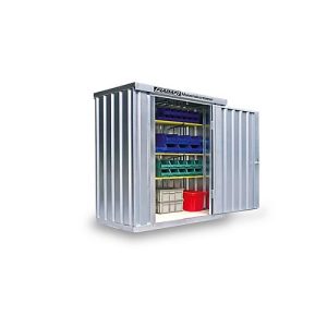 Materialcontainer MC 1100, verzinkt, zerlegt, mit Holzfußboden