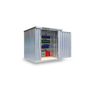 Materialcontainer MC 1200, verzinkt, montiert, mit Holzfußboden Materialcontainer MC 1200, verzinkt, montiert, mit Holzfußboden