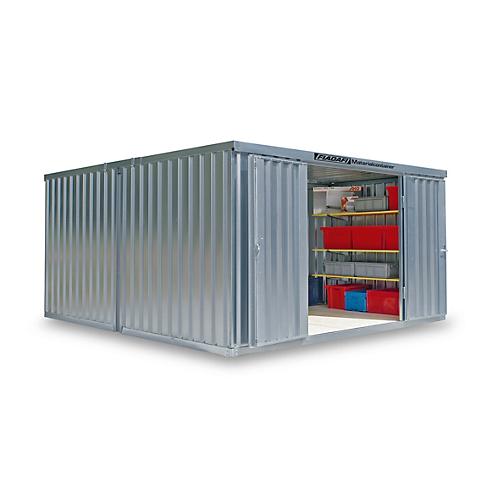 Materialcontainer Mod. 1440, verzinkt, zerlegt, mit Holzfußboden