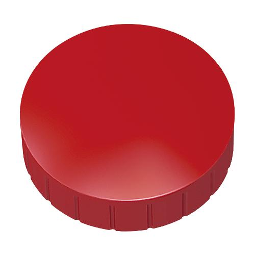 MAUL Solidmagnete, ø 38 x 15,5 mm, 10 Stück, rot