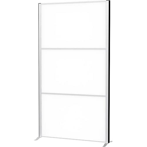 MAUL Stellwandsystem MAULconnecto, 3 Whiteboard-Steckmodule, Klettverbindung, H 1800 x B 1000 mm, silber
