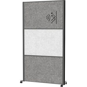 MAUL Stellwandsystem MAULconnecto, Steckmodule, 1x Akustikvlies hell, 2x Akustikvlies dunkel, Klettverbindung, auf Rollen, H 1800 x B 1000 mm, anthrazit MAUL Stellwandsystem MAULconnecto, Steckmodule, 1x Akustikvlies hell, 2x Akustikvlies dunkel, Klettverbindung, auf Rollen, H 1800 x B 1000 mm, anthrazit