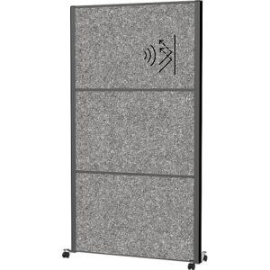 MAUL Stellwandsystem MAULconnecto UpLight, 3x Akustikvlies dunkel, LED-Beleuchtung, Klettverbindung, auf Rollen, H 1800 x B 1000 mm, anthrazit MAUL Stellwandsystem MAULconnecto UpLight, 3x Akustikvlies dunkel, LED-Beleuchtung, Klettverbindung, auf Rollen, H 1800 x B 1000 mm, anthrazit