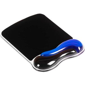 Mauspad mit Gelkissen Kensington Duo, Belüftungskanäle, Memoryfunktion, B 238 x T 337 x H 38 mm, blau-grau Mauspad mit Gelkissen Kensington Duo, Belüftungskanäle, Memoryfunktion, B 238 x T 337 x H 38 mm, blau-grau