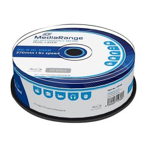 MediaRange – 25 x BD-R – 50 GB 6x – Spindel MediaRange – 25 x BD-R – 50 GB 6x – Spindel