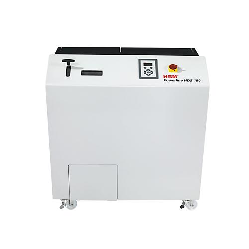 Medienvernichter HSM StoreEx HDS 150, Sicherheitsstufen T-1, E-2, H-3, Schnittbreite 40 mm, lichtgrau/eisengrau