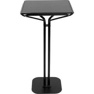 Meet by Paperflow Stehtisch Bistro, Stahlgestell mit MDF-Platte, mit Standfuß, B 600 x T 600 x H 1100 mm, schwarz Meet by Paperflow Stehtisch Bistro, Stahlgestell mit MDF-Platte, mit Standfuß, B 600 x T 600 x H 1100 mm, schwarz