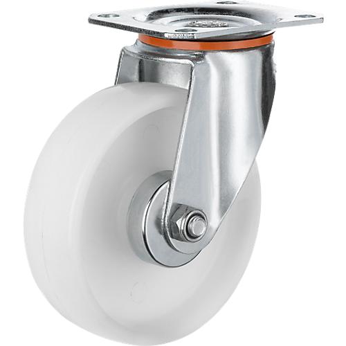 Mehrpreis 2 Lenk- und 2 Bockrollen, ø 125 mm, Polypropylen