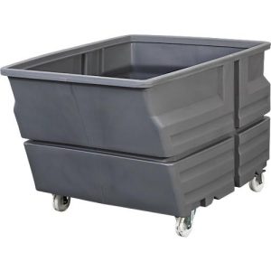 Mehrzweckbehälter, Polyethylen, grau, 800 l, B 1030 x T 1340 x H 900 mm, mit Rollen Mehrzweckbehälter, Polyethylen, grau, 800 l, B 1030 x T 1340 x H 900 mm, mit Rollen