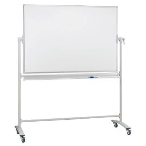 Mobile Drehtafel Franken, Querformat, 360° schwenkbar, mit Stativ, B 2200 x H 1200 mm, emailliert weiß Mobile Drehtafel Franken, Querformat, 360° schwenkbar, mit Stativ, B 2200 x H 1200 mm, emailliert weiß