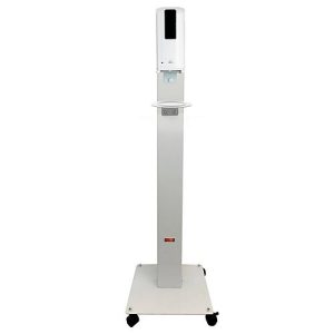 Mobile Hygienestation Manuflex Proficlean Sensor S, B 400 X T 380 x H 1298 mm, mit Sensorspender und Tropfschale, inkl. Händedesinfektionsmittel & Batterien Mobile Hygienestation Manuflex Proficlean Sensor S, B 400 X T 380 x H 1298 mm, mit Sensorspender und Tropfschale, inkl. Händedesinfektionsmittel & Batterien