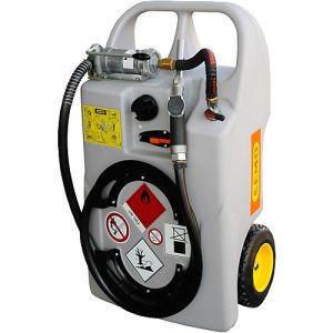Mobile Tankanlage Diesel-Trolley, 60 l, Handpumpe, Schlauch 3 m Mobile Tankanlage Diesel-Trolley, 60 l, Handpumpe, Schlauch 3 m