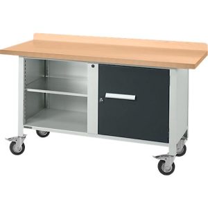 Mobile Werkbank Schäfer Shop Select PWi 150-1, mitteldichte Faserplatte (MDF), bis 400 kg, B 1500 x T 680 x H 838 mm Mobile Werkbank Schäfer Shop Select PWi 150-1, mitteldichte Faserplatte (MDF), bis 400 kg, B 1500 x T 680 x H 838 mm