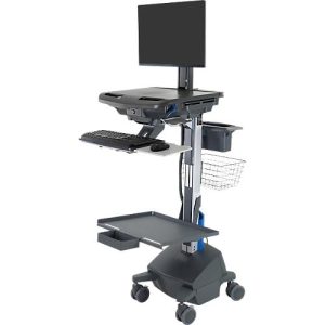 Mobiler Arbeitsplatz Ergotron StyleView® SV42-8302-2, Monitorgelenk für 1 Display bis 24′, Arbeitsfläche, Tastatur-/Mausablage, integrierte Stromversorgung Mobiler Arbeitsplatz Ergotron StyleView® SV42-8302-2, Monitorgelenk für 1 Display bis 24′, Arbeitsfläche, Tastatur-/Mausablage, integrierte Stromversorgung
