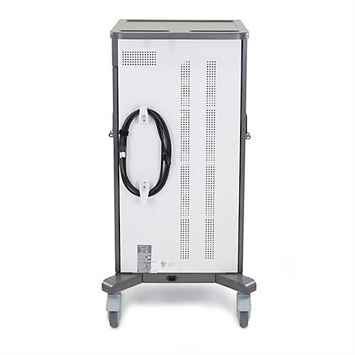 Mobiler Ladewagen ergotron® YES35, bis zu 35 Tablets, Smartphones & E-Reader, verstellbare Gestelle, 4 Fächer, 12,7 kg je Fach, B 620 x T 600 x H 1170 mm
