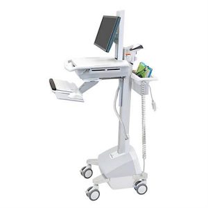 Mobiler Visitenwagen ergotron® StyleView SV42, bis 14,1 kg, für Bildschirme bis 24″, Arbeitsfläche B 568 x T 502 mm, feststellbare Rollen, höhenverstellbar Mobiler Visitenwagen ergotron® StyleView SV42, bis 14,1 kg, für Bildschirme bis 24″, Arbeitsfläche B 568 x T 502 mm, feststellbare Rollen, höhenverstellbar