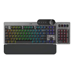 Mountain Everest Max – Tastatur – mit Mediendock – Hintergrundbeleuchtung – USB-C – QWERTY