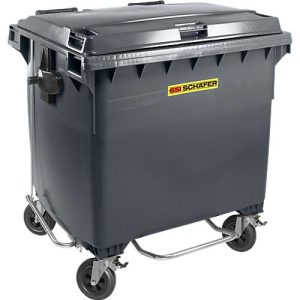Müllcontainer MGB 1100 FDP, Kunststoff, 1100 l, anthrazit Müllcontainer MGB 1100 FDP, Kunststoff, 1100 l, anthrazit