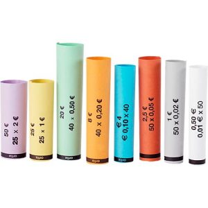 Münzhülsen ratiotec®, f. Abhüls-Set, f. EURO-Münzen, 80 Stück, farbsortiert Münzhülsen ratiotec®, f. Abhüls-Set, f. EURO-Münzen, 80 Stück, farbsortiert