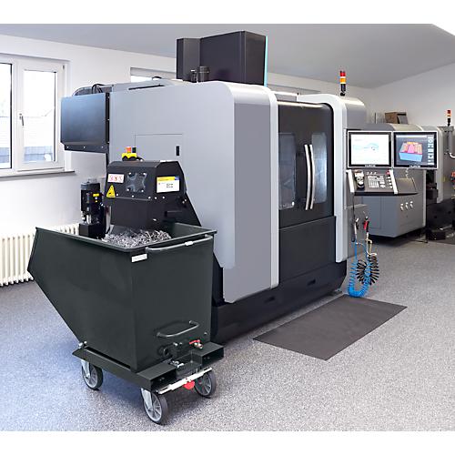 Muldenkipper 4702, 450 l, anthrazit RAL 7016, mit Ablasshahn und Sieb