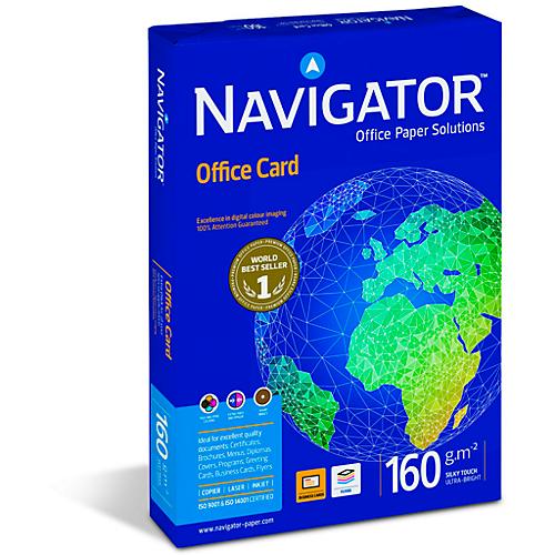 Navigator Office Card, DIN A3, 160 g/m², hochweiß, 1 Paket = 250 Blatt