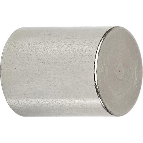 Neodym-Stabgreifmagnet MAUL, Haftkraft 9 kg, 4 Stück, Ø 16 x H 20 mm, Stahlgehäuse, hellsilber