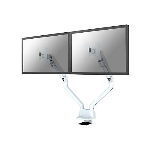 Neomounts FPMA-D750DWHITE2 - Befestigungskit (Tischmontage) - Voll beweglich - für 2 LCD-Displays - weiß - Bildschirmgröße: 25.4-81 cm (10'-32')