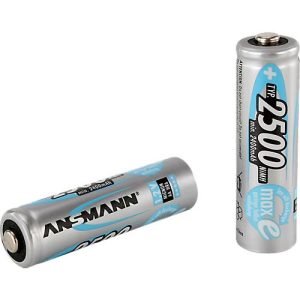 NiMH-Akku MaxE Mignon AA, 2500 mAH, 2 Stück NiMH-Akku MaxE Mignon AA, 2500 mAH, 2 Stück