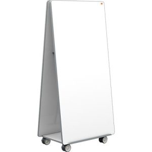 Nobo Move & Meet Mobile Whiteboard-System, doppelseitiges Whiteboard, 900 x 1800 mm, magnethaftend, fahrbar Nobo Move & Meet Mobile Whiteboard-System, doppelseitiges Whiteboard, 900 x 1800 mm, magnethaftend, fahrbar