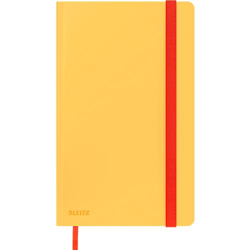 Notizbuch Leitz Cosy, DIN A5, kariert, 100 g/m² Papier, 80 Blatt, Hardcover, gelb