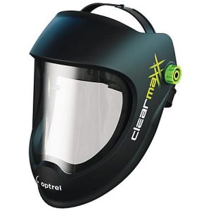 OPTREL Schleifhelm Clearmaxx, EN 166, EN 175 BT, Polycarbonat klar, Gewicht 330 g, schwarz OPTREL Schleifhelm Clearmaxx, EN 166, EN 175 BT, Polycarbonat klar, Gewicht 330 g, schwarz