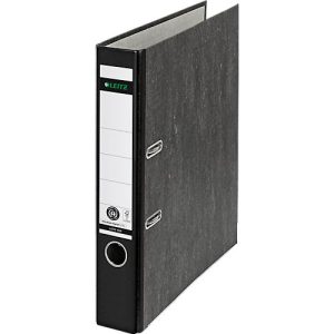 Ordner LEITZ® 1050, DIN A4, Rückenbreite 52 mm, Griffloch, geklebtes Rückenschild, Hartpappe, 1 Stück, schwarz Ordner LEITZ® 1050, DIN A4, Rückenbreite 52 mm, Griffloch, geklebtes Rückenschild, Hartpappe, 1 Stück, schwarz
