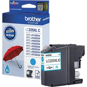Original Brother Tintenpatrone LC-225XLC, Einzelpack, cyan Original Brother Tintenpatrone LC-225XLC, Einzelpack, cyan