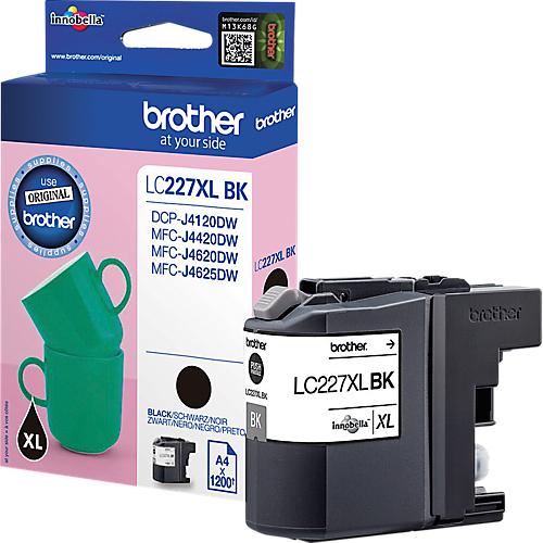 Original Brother Tintenpatrone LC-227XLBK, Einzelpack, schwarz