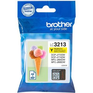 Original Brother Tintenpatrone LC-3213Y, Einzelpack, gelb Original Brother Tintenpatrone LC-3213Y, Einzelpack, gelb