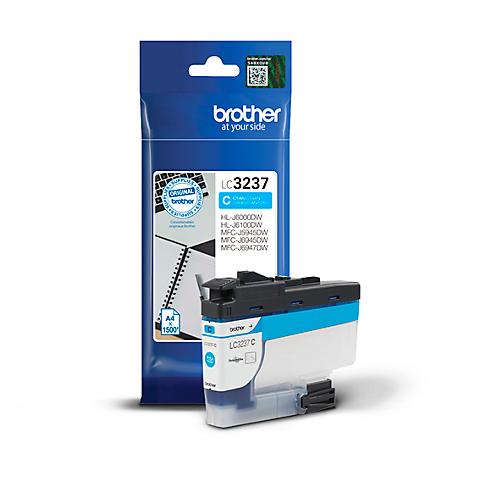 Original Brother Tintenpatrone LC-3237C, Einzelpack, cyan
