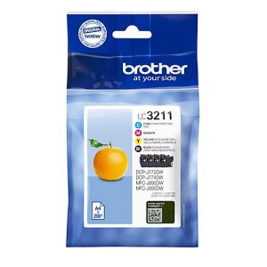 Original Brother Tintenpatronen LC-3211 CMYK, Mixpack, cyan, magenta, gelb, schwarz Original Brother Tintenpatronen LC-3211 CMYK, Mixpack, cyan, magenta, gelb, schwarz