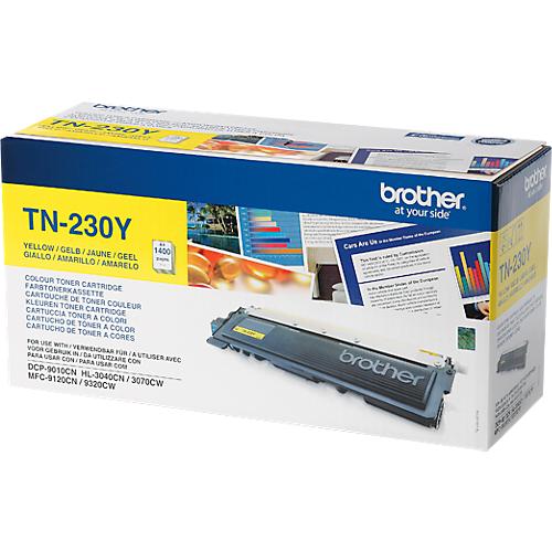 Original Brother Toner TN-230Y, Einzelpack, gelb