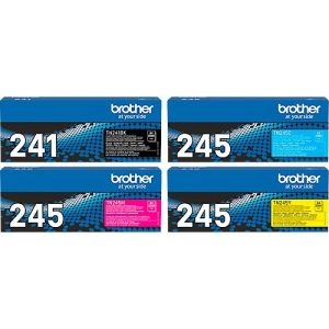Original Brother Toner TN-241BK, TN-245 CMY, Mixpack, schwarz, cyan, magenta, gelb Original Brother Toner TN-241BK, TN-245 CMY, Mixpack, schwarz, cyan, magenta, gelb