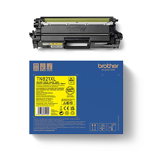 Original Brother Toner TN-821XLY, Einzelpack, gelb