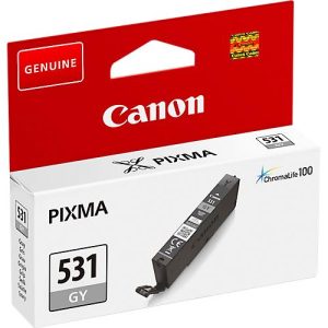 Original Canon Tintenpatrone CLI-531 GY (6122C001), bis zu 515 Seiten, Einzelpack, grau Original Canon Tintenpatrone CLI-531 GY (6122C001), bis zu 515 Seiten, Einzelpack, grau